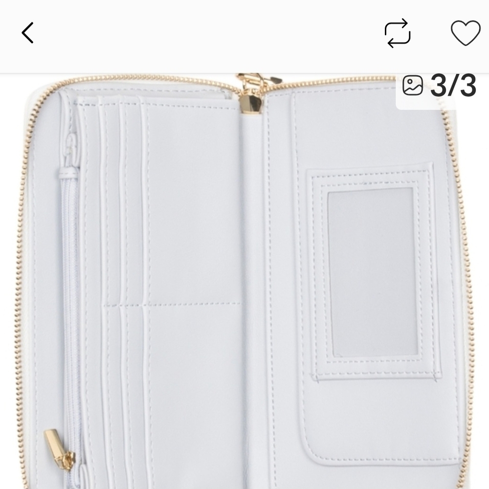 Betsey Johnson White Floral Clutch Nwt - Picture 4 of 4